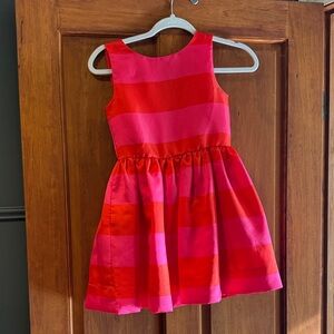 Kate Spade Red and Pink Striped Kids Dress